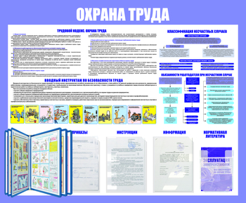 С108 Стенд охрана труда (с перекидной системой) (1200х1000 мм, пластик ПВХ 3 мм, алюминиевый багет золотого цвета) - Стенды - Стенды по охране труда - . Магазин Znakstend.ru